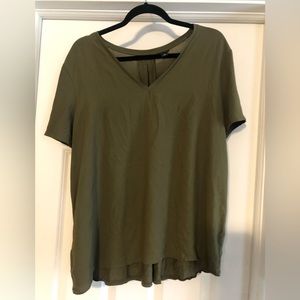 Anne Taylor olive green shirt size XL